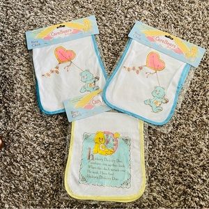 3 CareBears Baby Burp Cloth